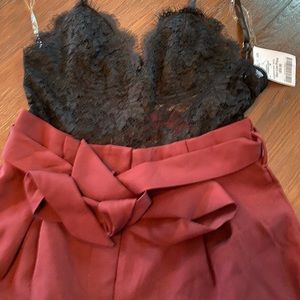 Black lace jumpsuit one piece